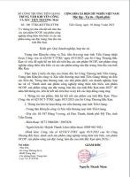 Thông tin nhu cầu kết nối tiêu thụ  các sản phẩm OCOP, sản phẩm công  nghiệp nông thôn tiêu biểu và các sản  phẩm nông sản đặc trưng, bản địa của  tỉnh Bắc Kạn