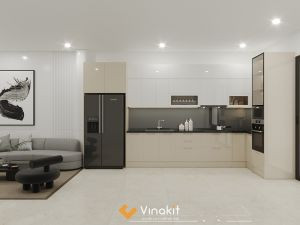 Tủ bếp nhôm cánh Acrylic AL20